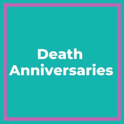 text reading 'death anniversaries'