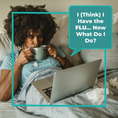 woman in bed with tea